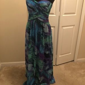 Beautiful floral evening gown.